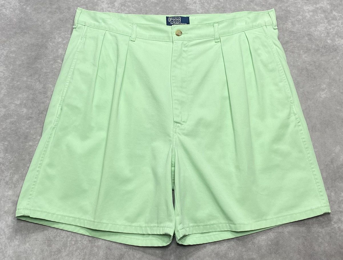 Polo Ralph Lauren 90’s Vintage Polo Ralph Lauren Mint Green Chino Shorts Size US 36 / EU 52 - 1 Thumbnail
