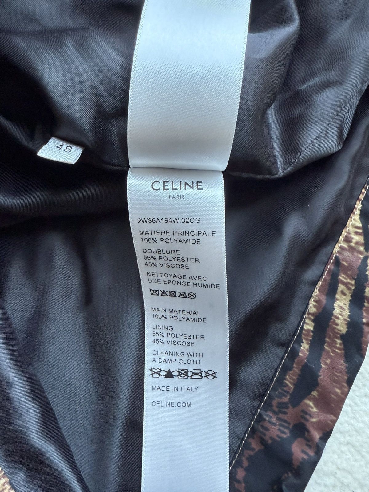 Celine $1.9k Celine tiger animal logo print coach jacket S M L Hedi Size US M / EU 48-50 / 2 - 23 Thumbnail