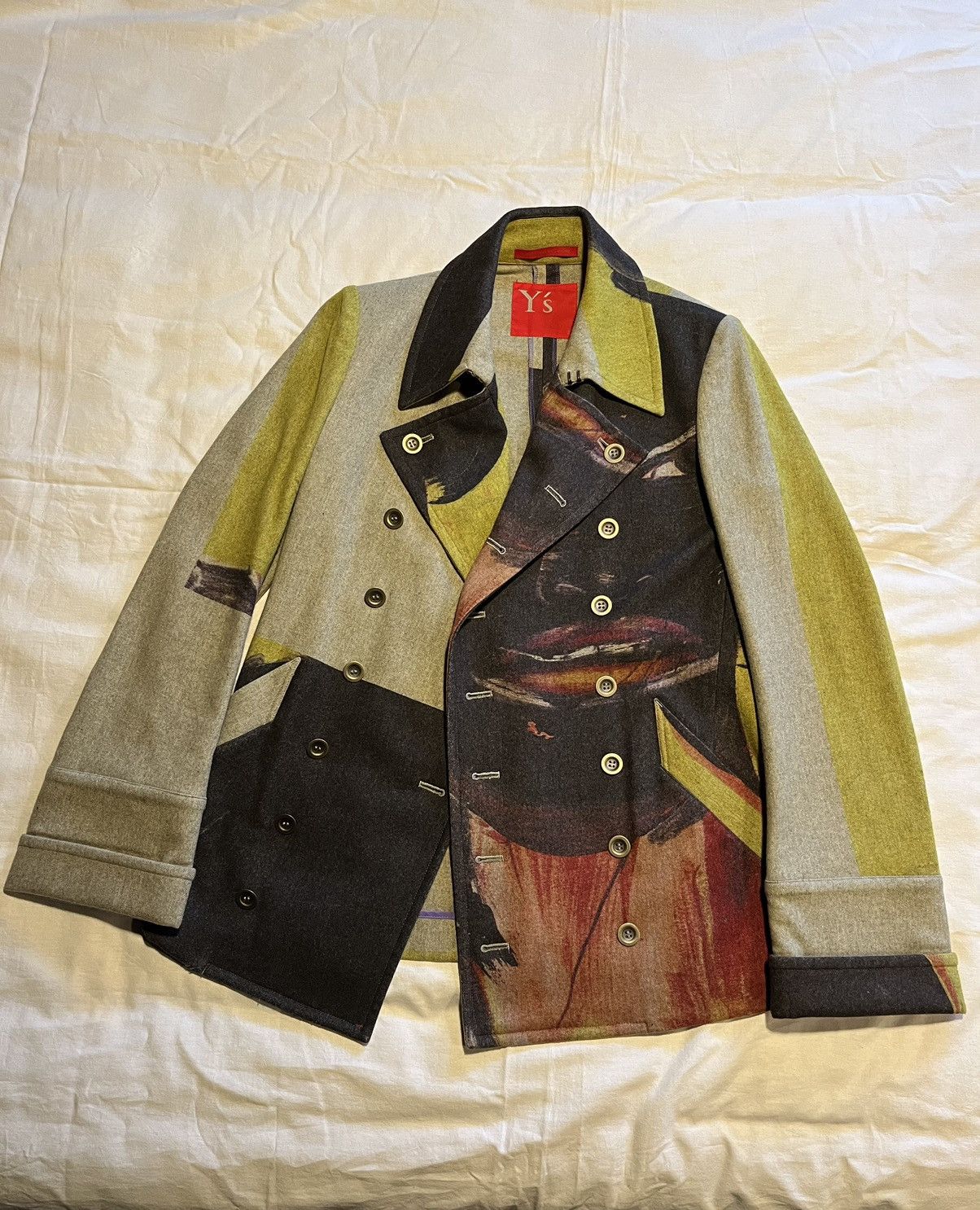 Y's × Y's for Men × Yohji Yamamoto Y’s Yohji Yamamoto double-breasted wool coat/jacket. Size US S / EU 44-46 / 1 - 2 Thumbnail