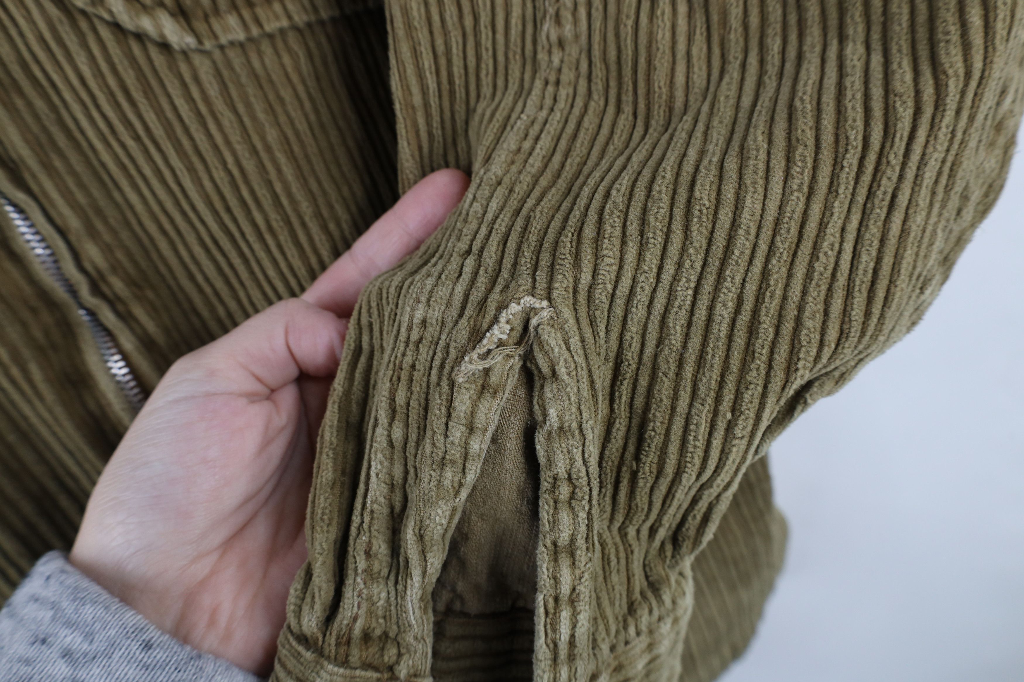 Vintage Vintage 90s Y2K Streetwear Full Zip Corduroy Shirt Jacket Size M / US 6-8 / IT 42-44 - 4 Thumbnail