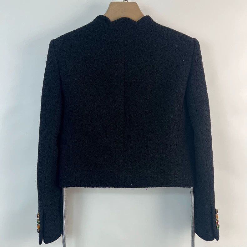 Saint Laurent Paris Black colored glass buttons, colored p