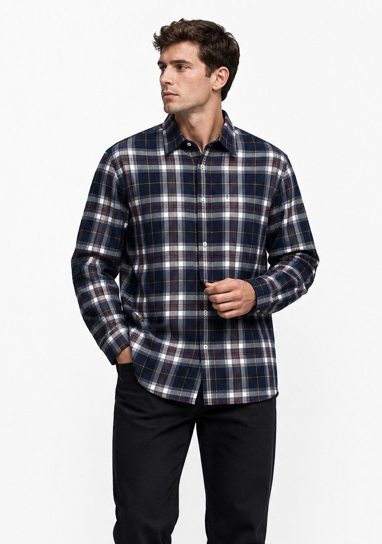 Barbour Barbour Flannel Button Up Casual Checked Shirt Size M Size US M / EU 48-50 / 2 - 1 Thumbnail