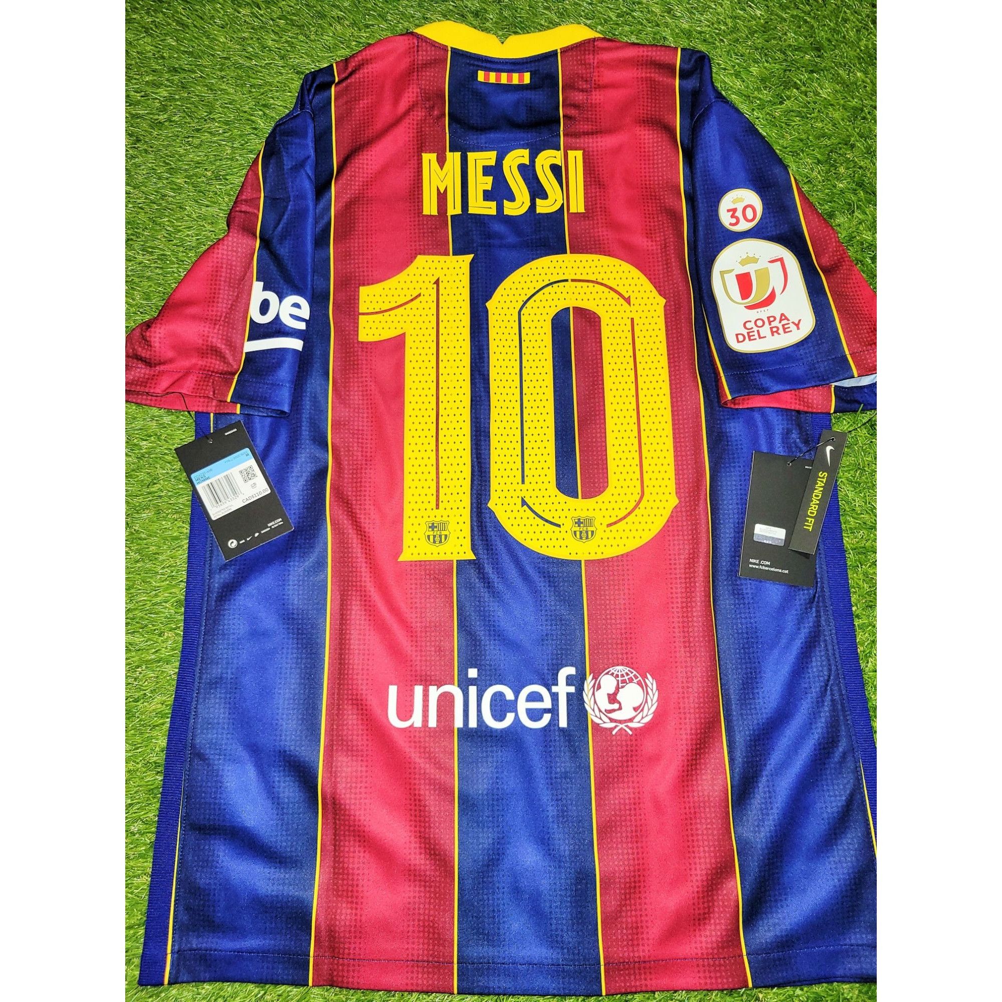 Nike Messi Barcelona 2020 2021 LAST SEASON Soccer Jersey BNWT M | Grailed