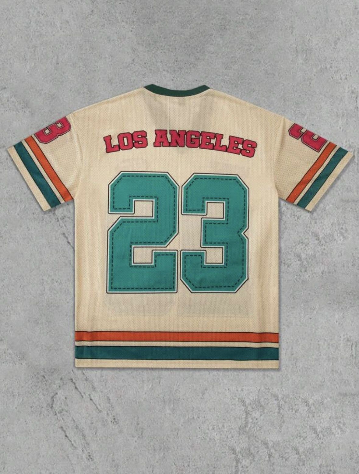 Vintage Vintage style Los Angeles 23 cream green red jersey Size US XL / EU 56 / 4 - 2 Thumbnail