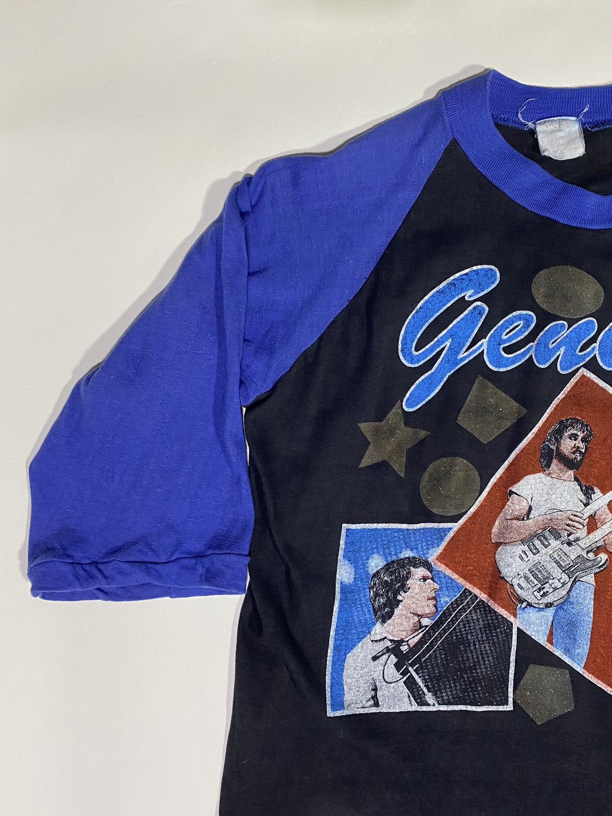 Band Tees × Vintage Genesis tour tee raglan (royal tag) Men’s Sz S - Thrashed Size US S / EU 44-46 / 1 - 7 Thumbnail