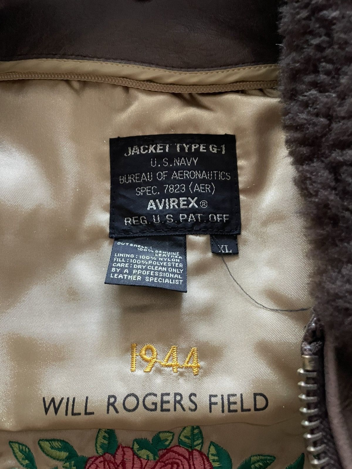 Avirex Rare Avirex Type G-1 Leather Flight Jacket – 1944 Size US XL / EU 56 / 4 - 4 Thumbnail