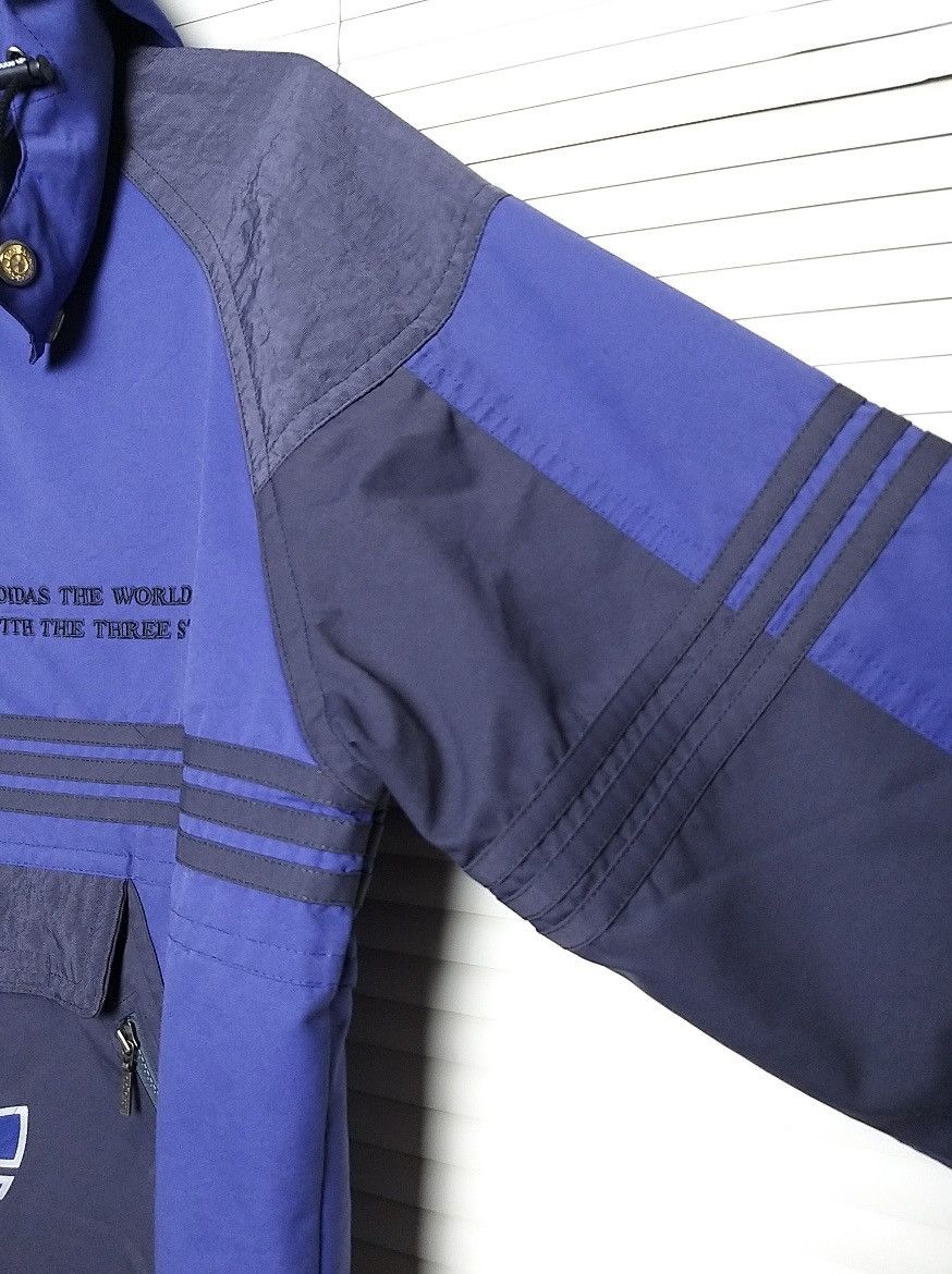 Adidas VINTAGE 90'S ADIDAS TREFOIL HOODIES 1/2 ZIPPER JACKET Size US XL / EU 56 / 4 - 6 Thumbnail