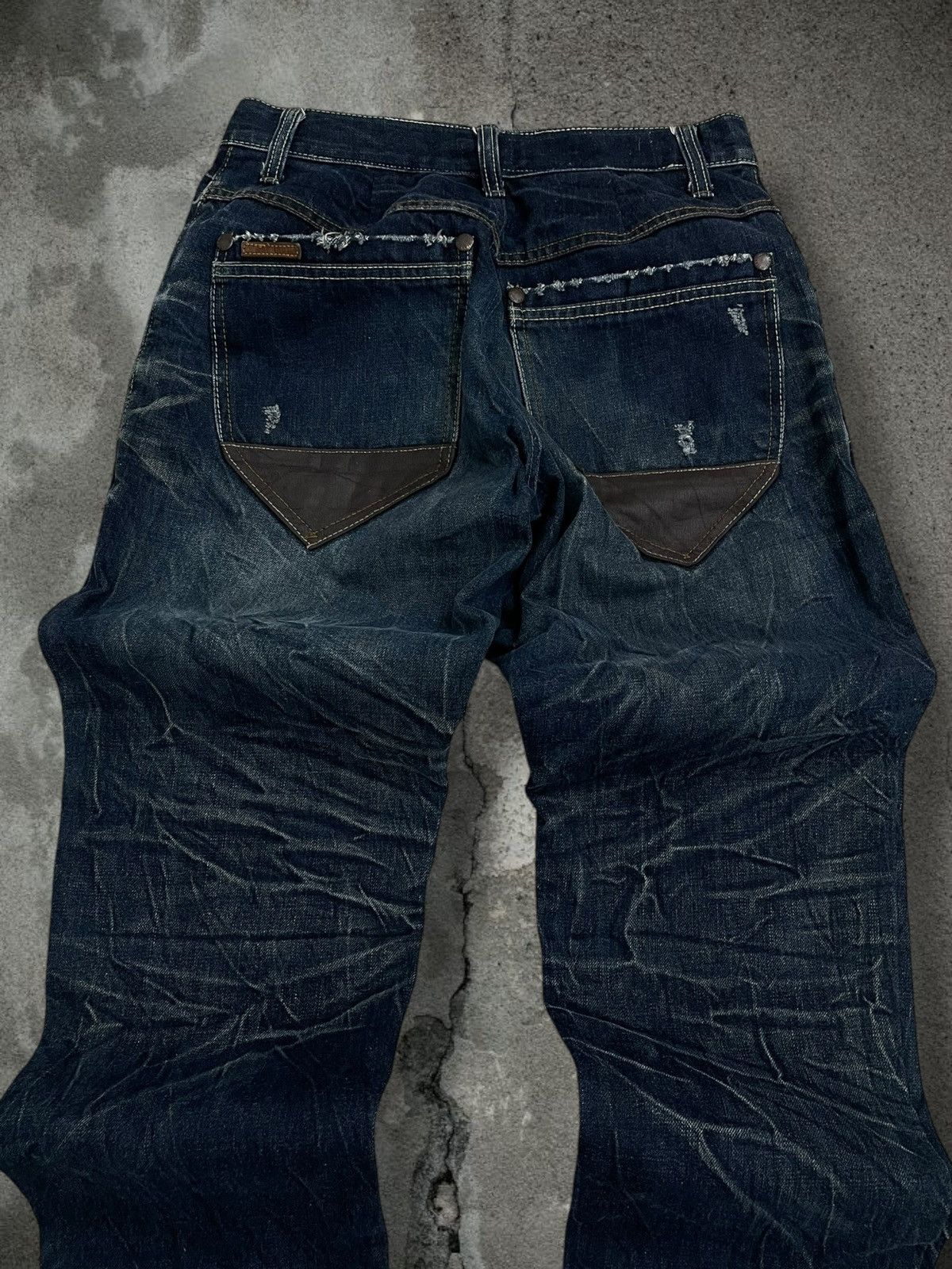 Japanese Brand Vintage Authentic Designer Japan Rapanui Distressed Denim Size US 29 - 12 Thumbnail