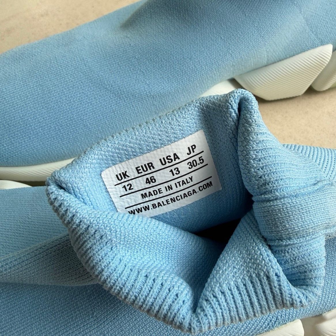 Balenciaga Balenciaga Speed 2.0 Clear Sole Sneakers Blue EU 46 US 13 Size US 13 / EU 46 - 7 Thumbnail