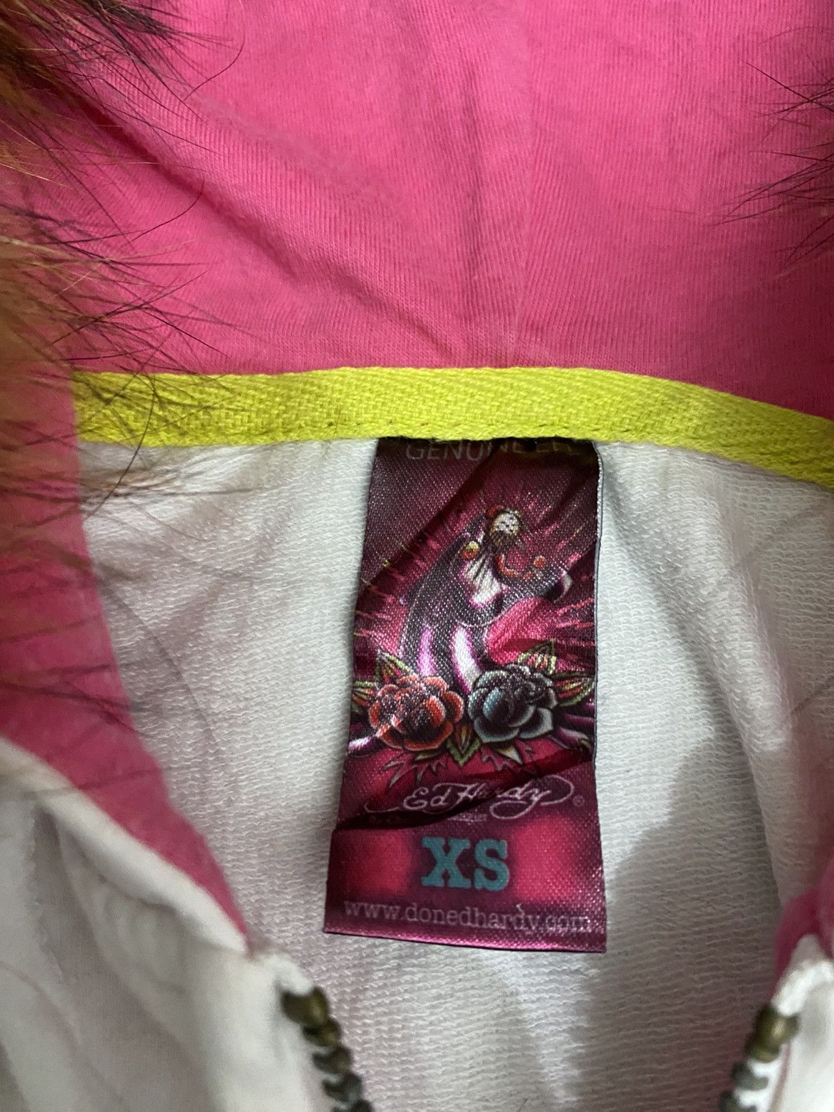 Ed Hardy Edhardy Furhoodie Y2K Size US XS / EU 42 / 0 - 7 Thumbnail