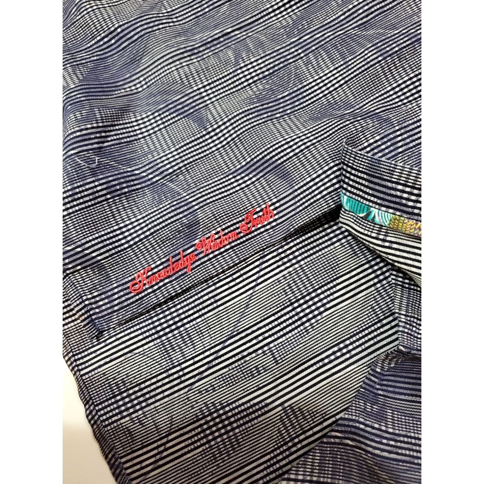 Robert Graham Robert Graham Shirt Mens Large Classic Fit Floral Tree Design Cotton Designer Shirt-Button Up Casual Summer Fall Spring Brown Cotton Size US L / EU 52-54 / 3 - 4 Thumbnail