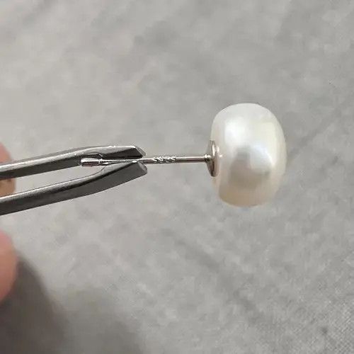 Designer × Jewelry Natural freshwater Pearl earrings silver 925 Size ONE SIZE - 4 Thumbnail