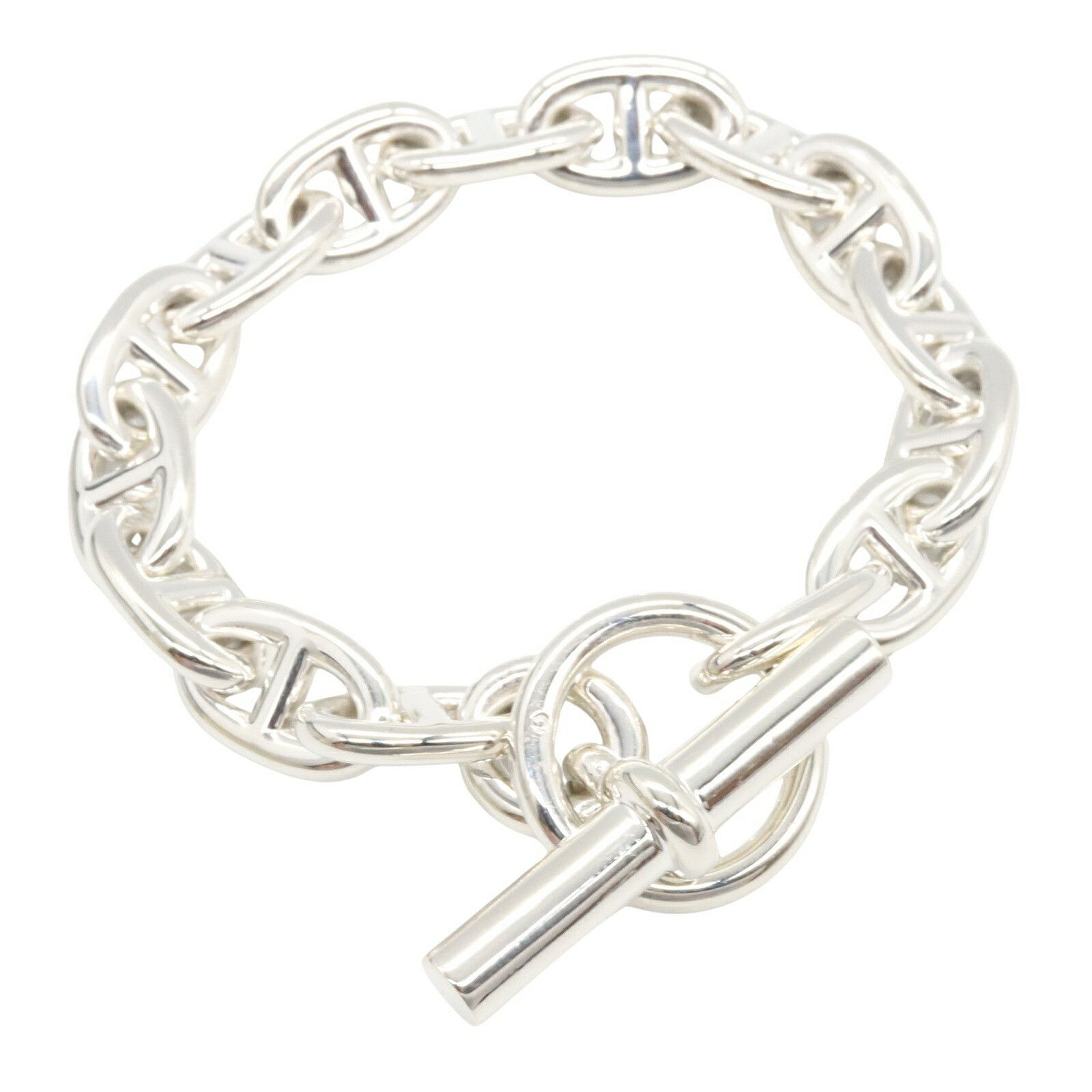 Hermes Hermes Hermes Chaine d'Ancre MM Silver925 Bracelet Metal Bracelet Size ONE SIZE - 1 Thumbnail