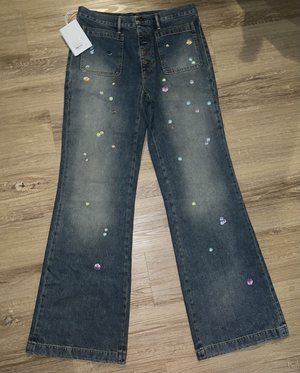 Insane Ed Hardy double tiger black jeans never worn!