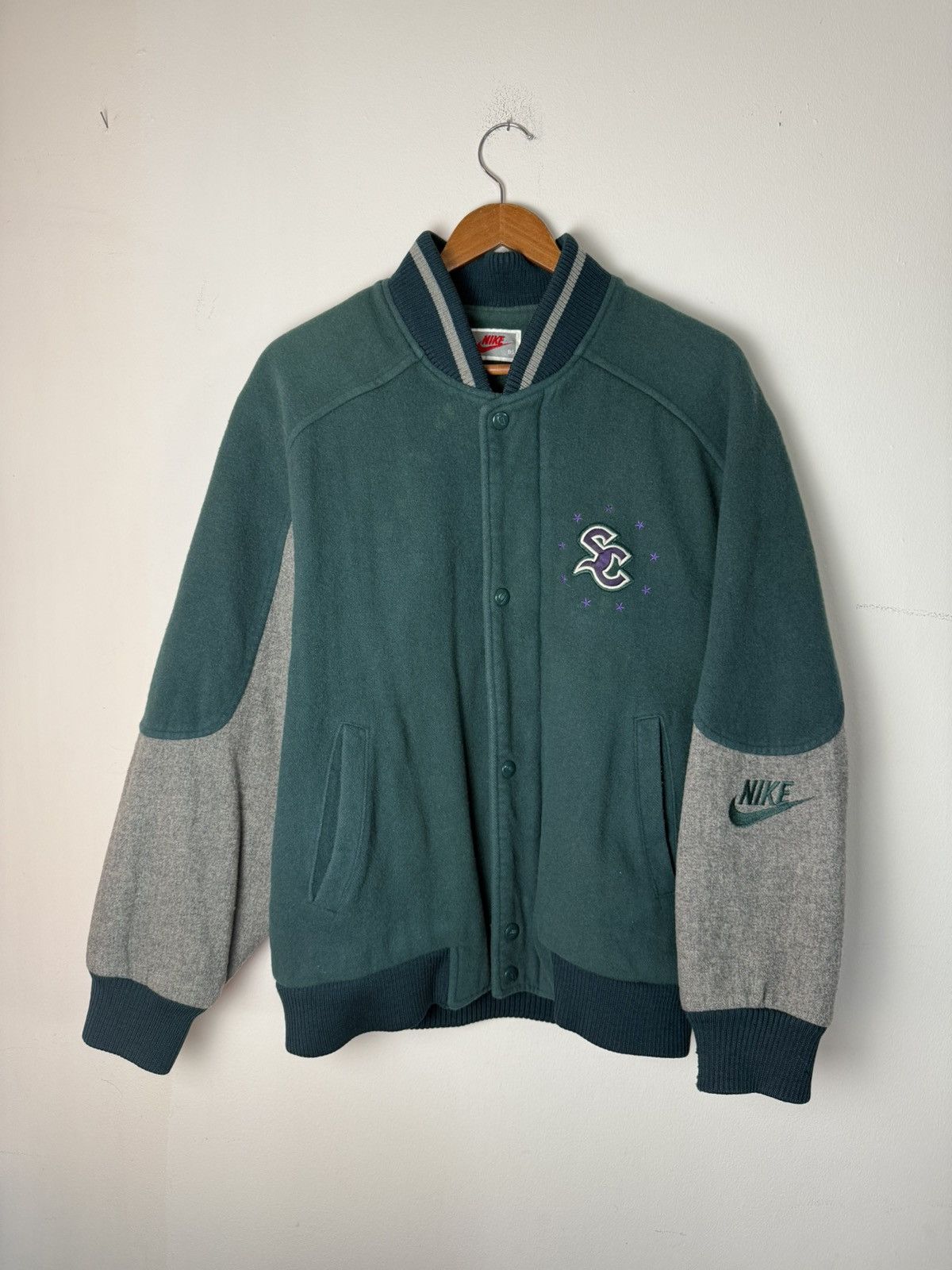 Nike Vintage Nike Supreme Court Varsity Jacket Size US L / EU 52-54 / 3 - 1 Thumbnail