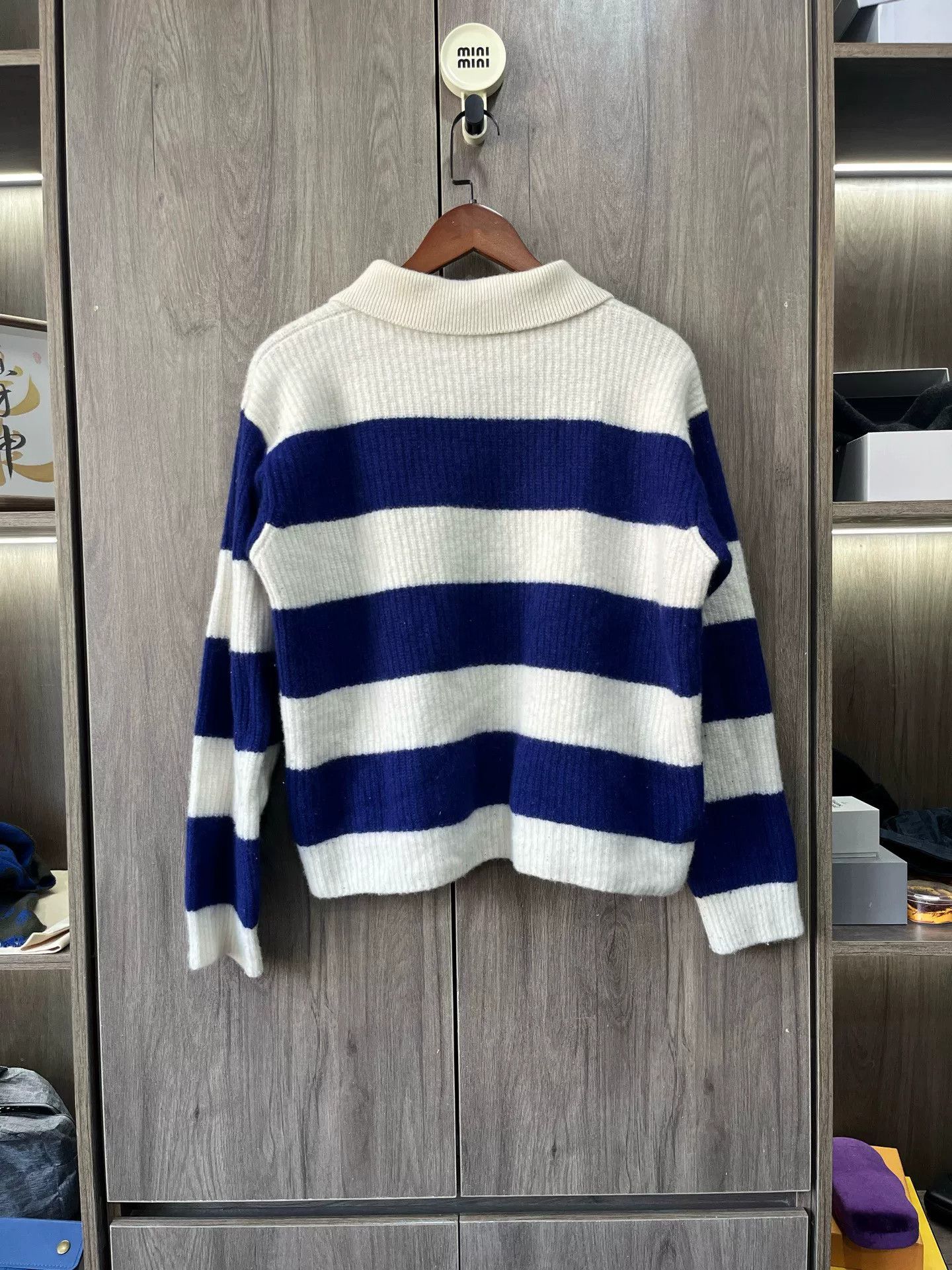 Gucci Gucci Striped Wool Polo Sweater Interlocking G Size XXL / US 16-18 / IT 52-54 - 3 Thumbnail