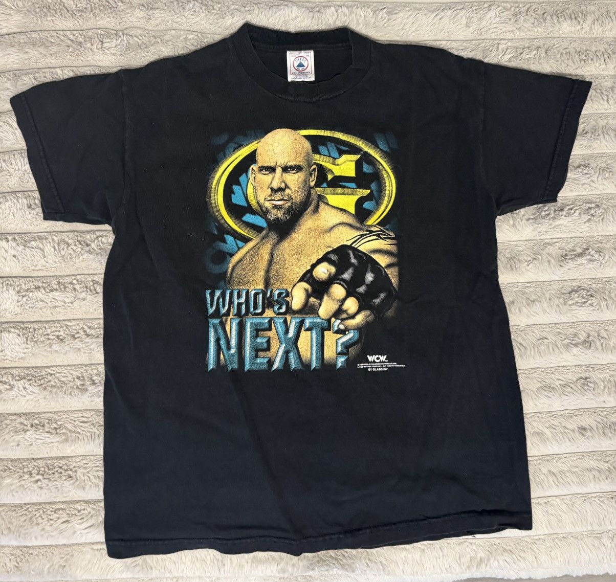 WCW/nWo 90s goldberg who’s next championship 1998 wrestling boxing Size US S / EU 44-46 / 1 - 5 Thumbnail
