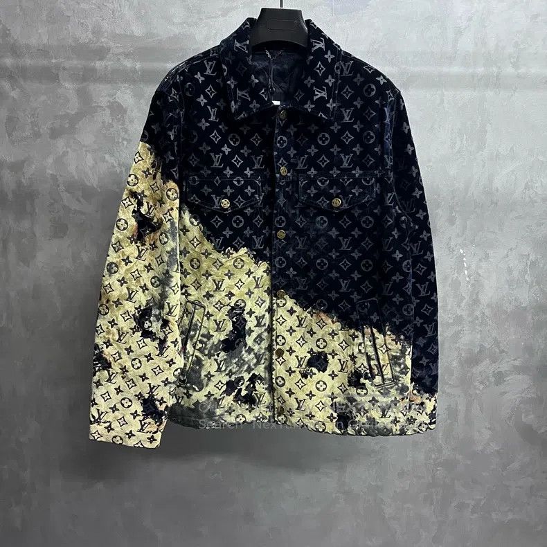 Louis Vuitton Louis Vuitton Multicolor fire cloud print lapel single-bre Size US L / EU 52-54 / 3 - 1 Thumbnail