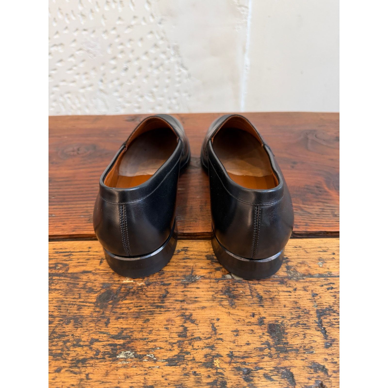 Viberg Viberg 1905 Black Calf Leather Bristol Loafers Size US 9.5 / EU 42-43 - 3 Thumbnail