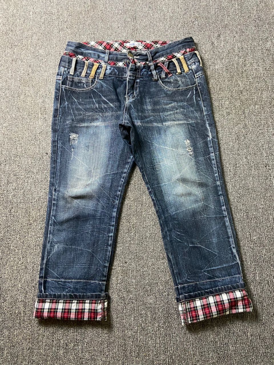 Japanese Brand Roddie Brand Capri Denim Jeans with Double Waist (184) Size US 34 / EU 50 - 1 Thumbnail