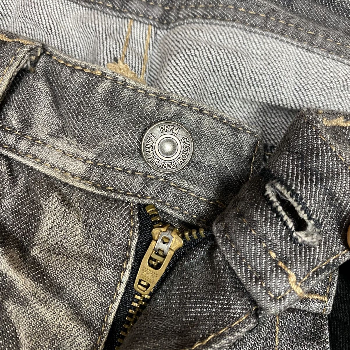 If Six Was Nine × Japanese Brand × PPFM PPFM Bikers Distressed Patchwork Denim Pants Size US 32 / EU 48 - 7 Thumbnail