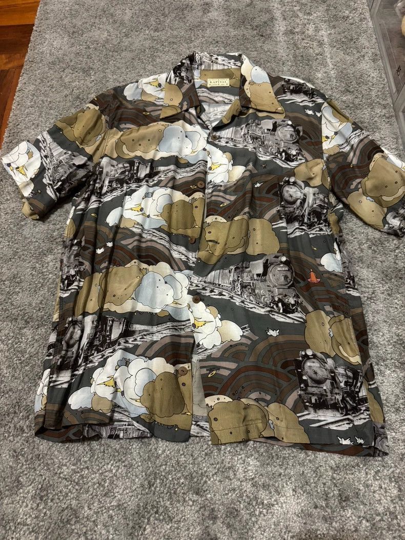 Kapital KAPITAL Cloud Print Short Sleeve Shirt Size US M / EU 48-50 / 2 - 1 Thumbnail