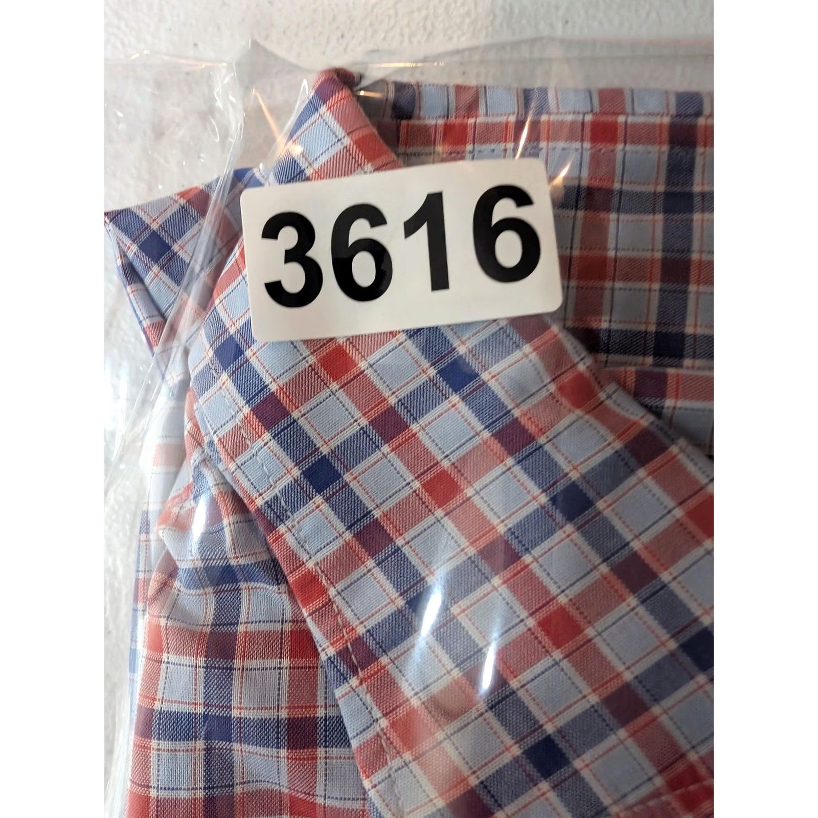 Vintage Emanuel Berg Shirt Mens Large Blue Red Check Dress Modern Fit Long Sleeve Size 42R - 8 Thumbnail