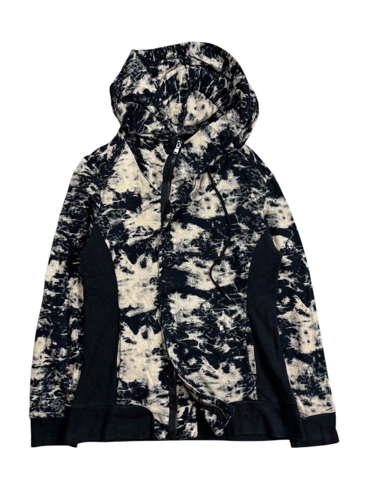 Le Grande Bleu (L.G.B.) 2000s Semantic Design - Marble Dyed Alien Zip Hoodie Size US M / EU 48-50 / 2 - 4 Thumbnail