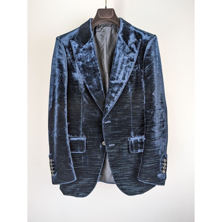 o1rshd1 Blazer Jacket In Ink Blue