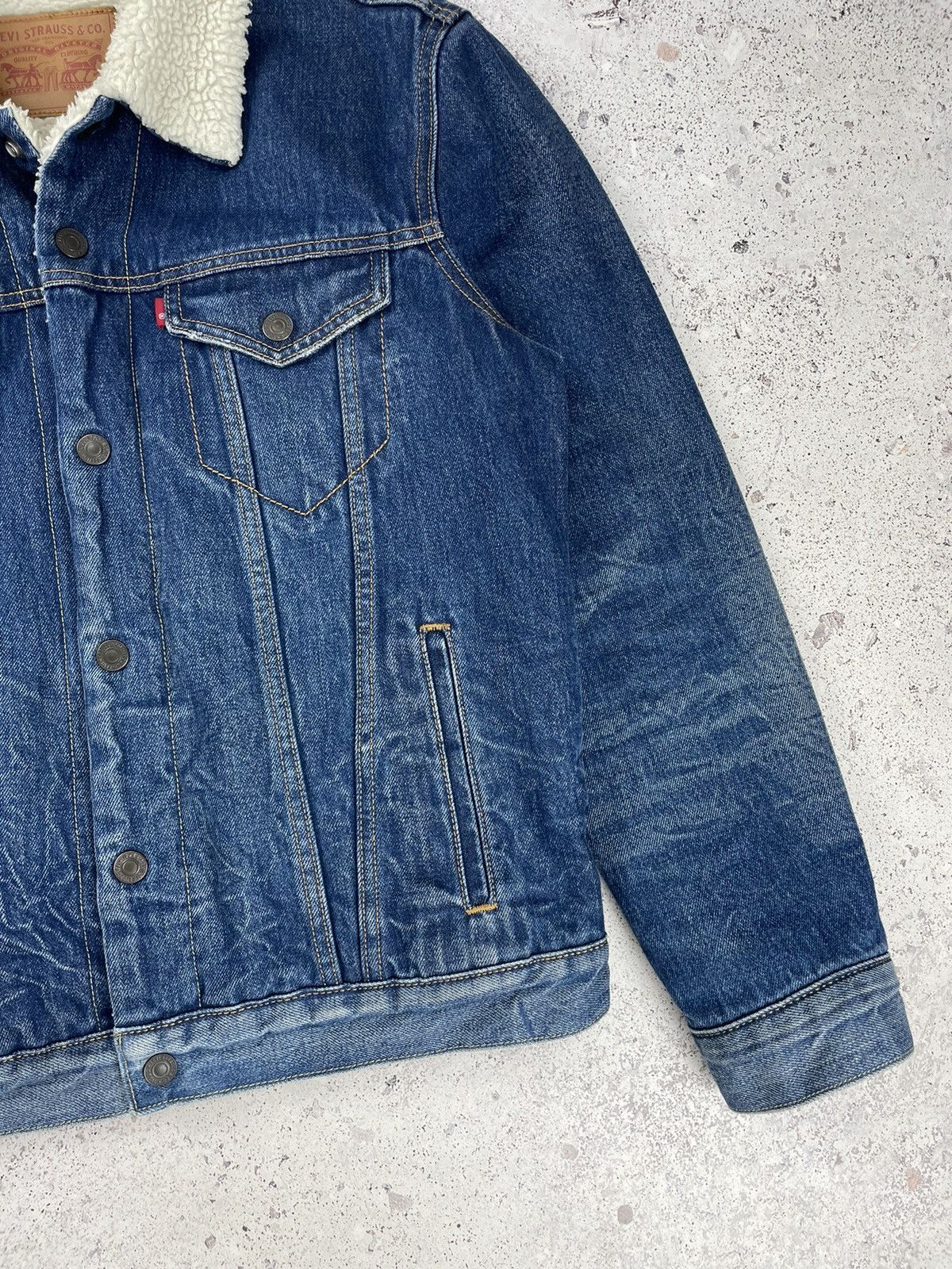 Levi's Levis Retro Denim Type Sherpa Trucker Jacket Size US M / EU 48-50 / 2 - 4 Thumbnail