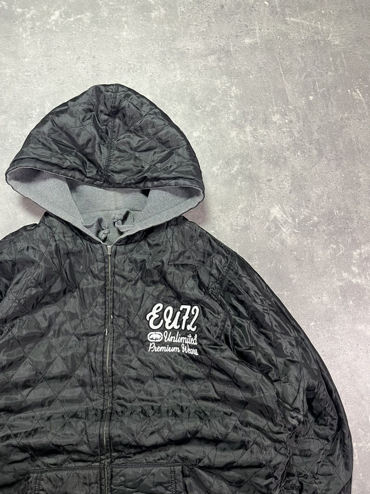 Ecko Unltd. Ecko Unltd Spellout Big Logo Reversible Zip Hoodie Jacket XL Size US XL / EU 56 / 4 - 18 Thumbnail