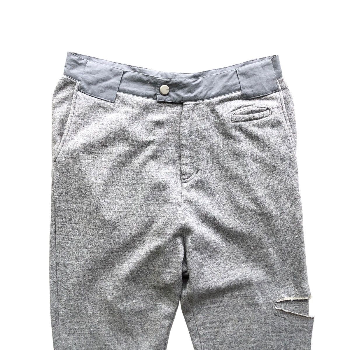 Number (N)ine × Undercover Vintage UNDERCOVER heathered with heat cut pocket sweatpant Size US 31 - 3 Thumbnail
