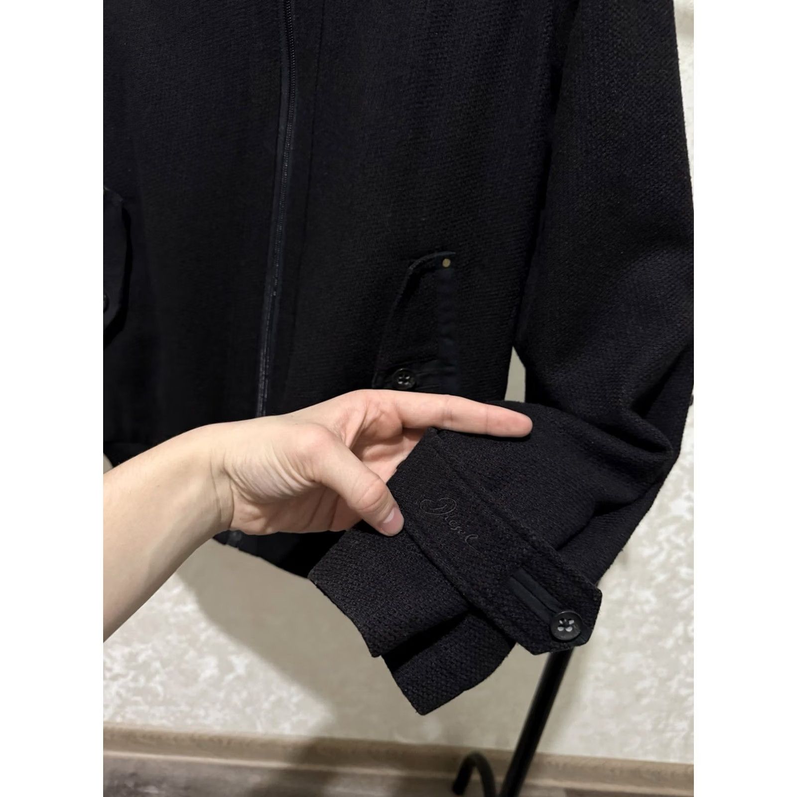 Diesel VINTAGE Diesel Men’s Wool Bomber Jacket Y2K Black Zip Up M Jacket Mens Bomber 90s Diesel Wool Jacket Zip Button Snap Pockets Full Zip Lightweight Size US M / EU 48-50 / 2 - 4 Thumbnail