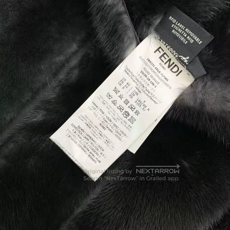 Fendi Fendi Mink Fur Gradient Color Block Sleeveless Vest Size XS / US 0-2 / IT 36-38 - 4 Thumbnail