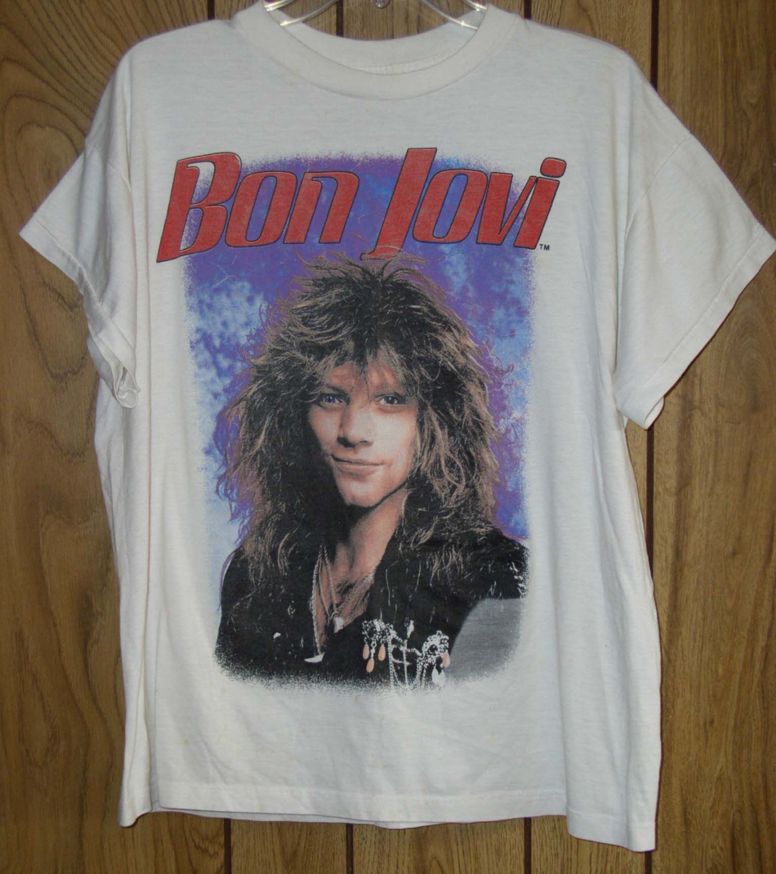 Bon Jovi Concert Shirt Vintage 1986 Rare Funstuff Tag