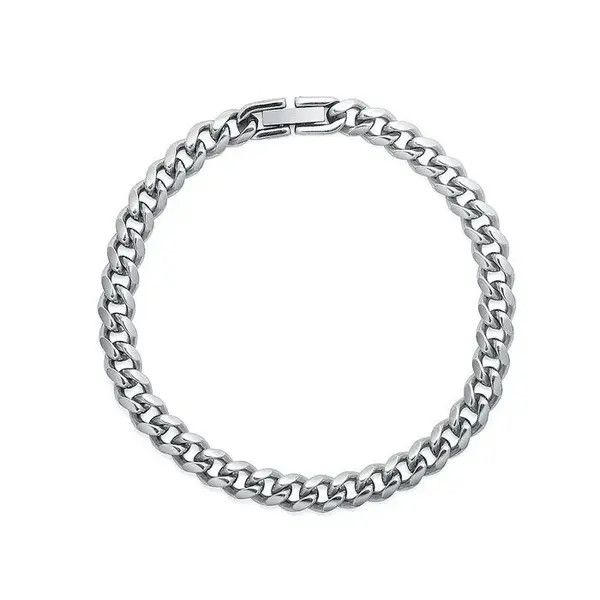 Jewelry Mikami x Maki Fashion Silver Titanium Steel Men's Bracelet Size ONE SIZE - 4 Thumbnail