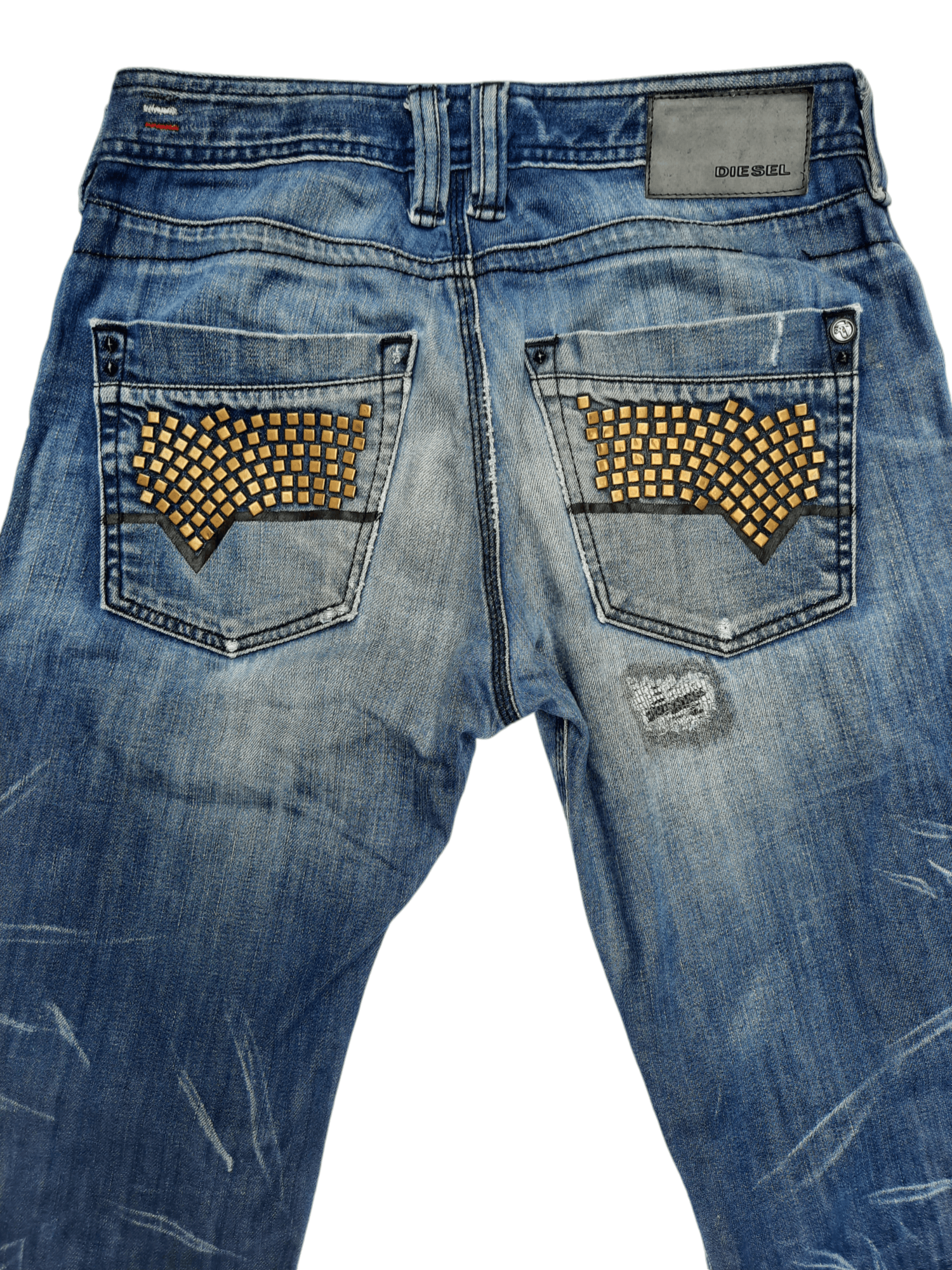 Diesel "DIESEL" distressed denim Size US 29 - 8 Thumbnail