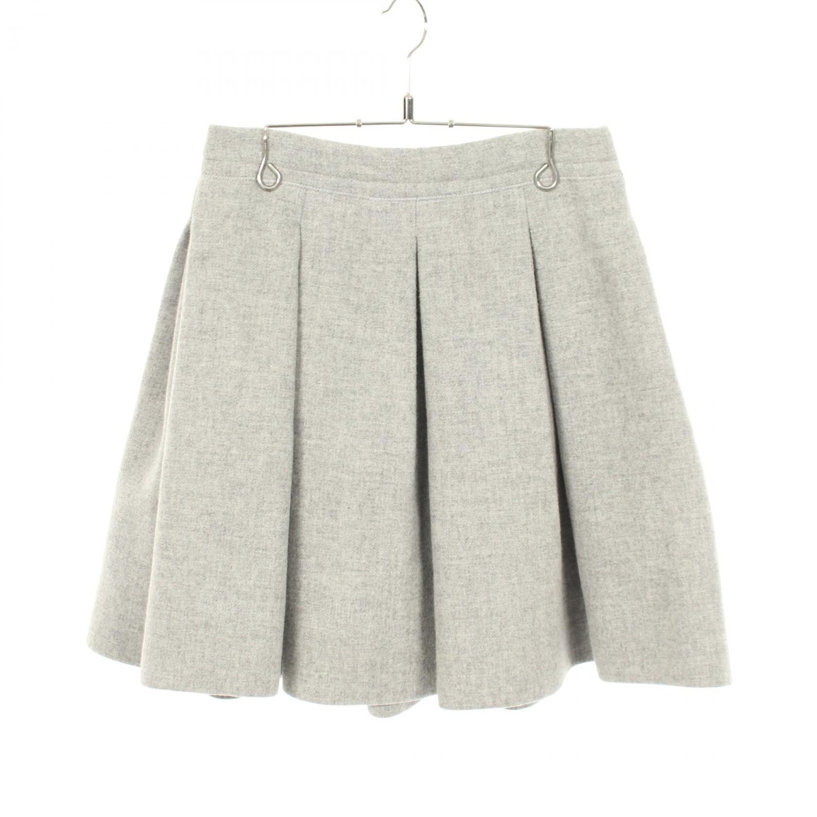 Miu Miu Miu Miu Miu Miu Pleated Wool Mini Skirt Textile Skirts MG720 DUTY FREE for USA Size ONE SIZE - 1 Thumbnail