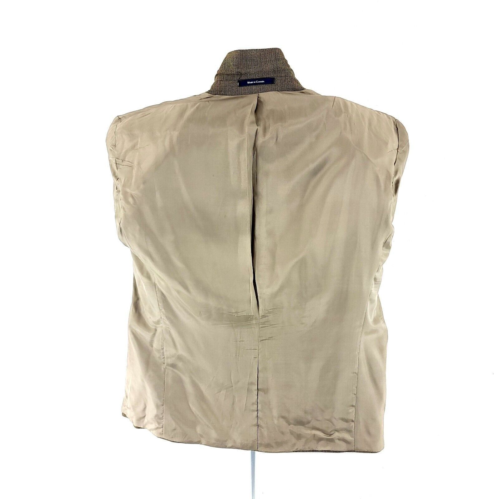 Ralph Lauren Ralph Lauren Wool Silk Tan Green Check W/ Orange Red Windowp Size 42R - 13 Thumbnail