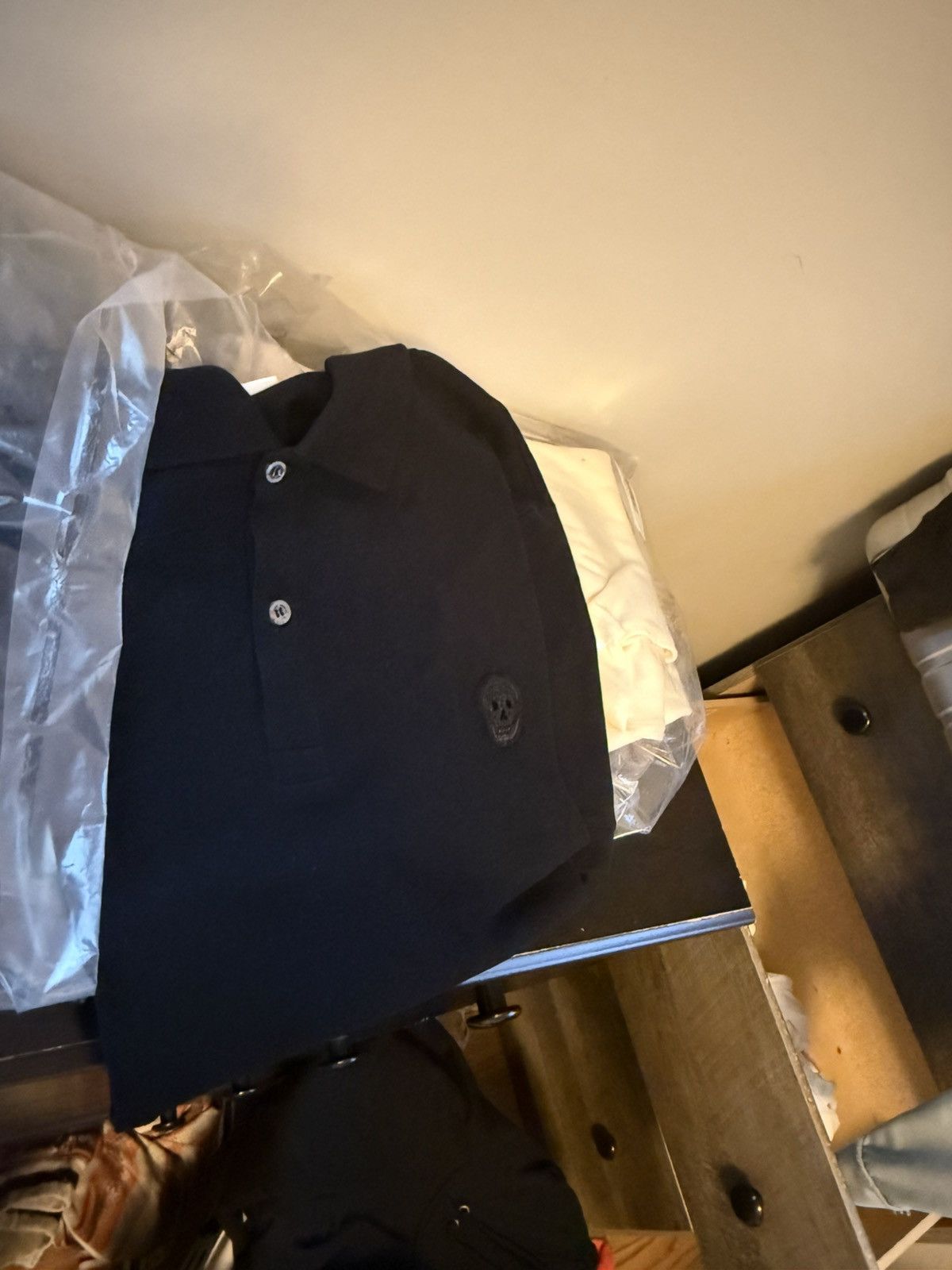 Alexander McQueen Alexander McQueen Black Skull Polo Size US XL / EU 56 / 4 - 3 Thumbnail