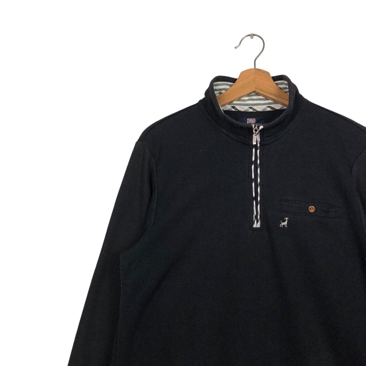 Japanese Brand × Michiko Koshino London × Vintage 📌Vintage Half Zipper Collar Sweatshirt Michiko London Jeans Size US L / EU 52-54 / 3 - 8 Thumbnail