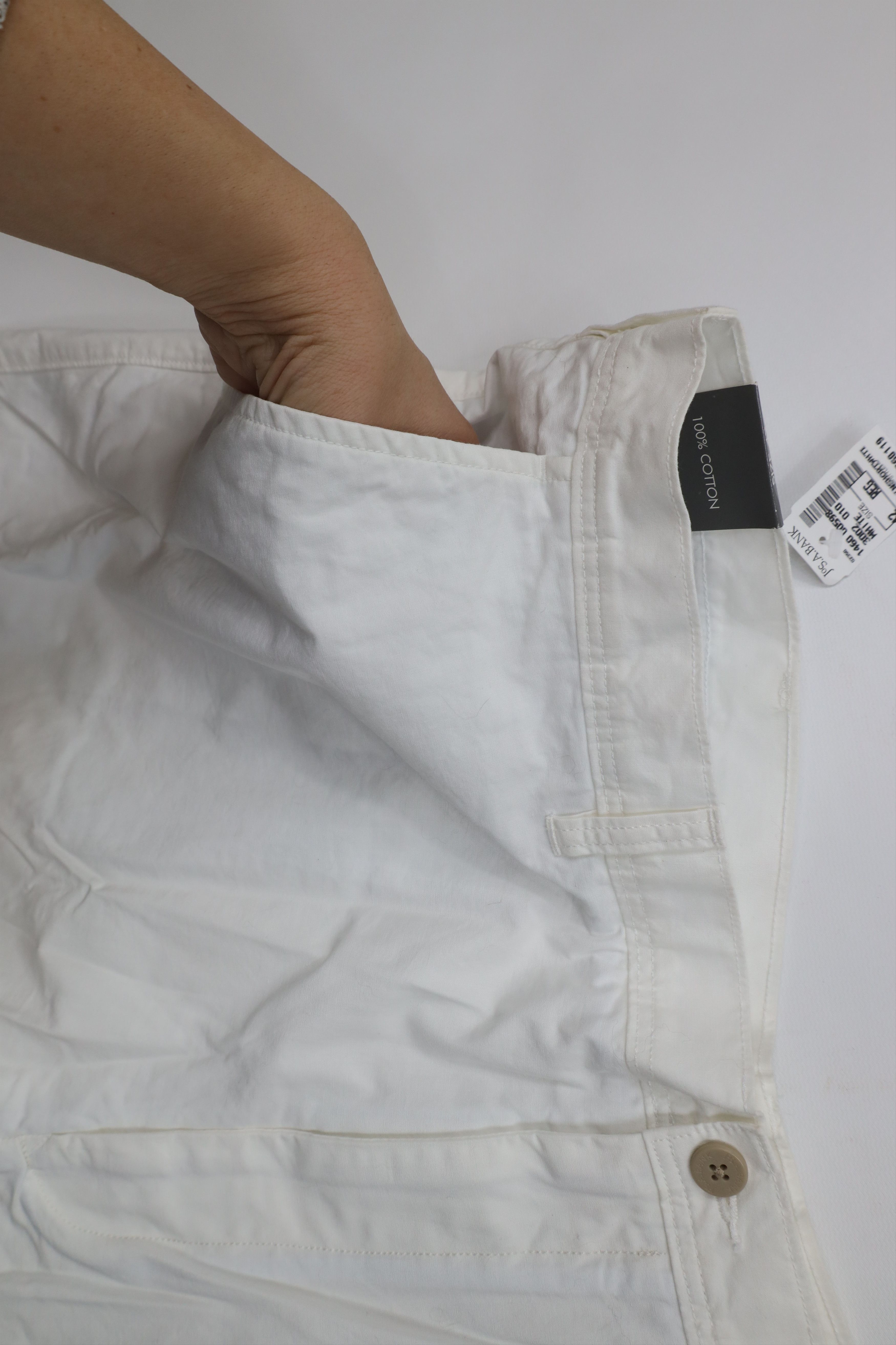 Jos. A. Bank Deadstock Vintage Jos A Bank Chino Shorts White Cotton Size US 42 / EU 58 - 6 Thumbnail