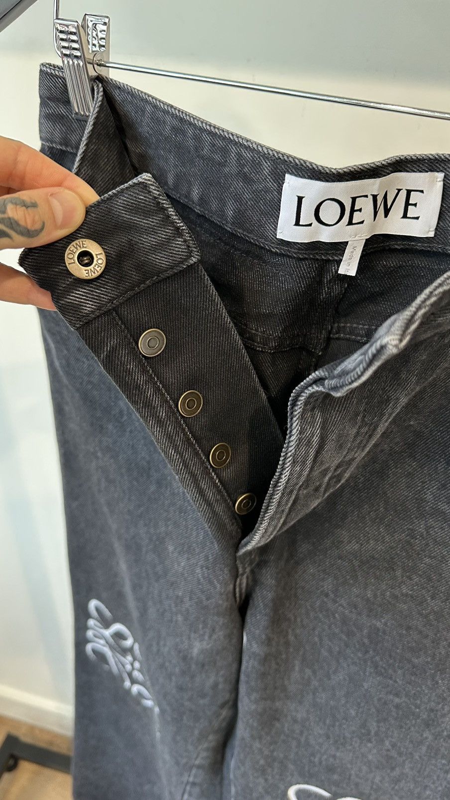 Loewe Loewe Anagram Baggy Denim Size US 30 / EU 46 - 10 Thumbnail