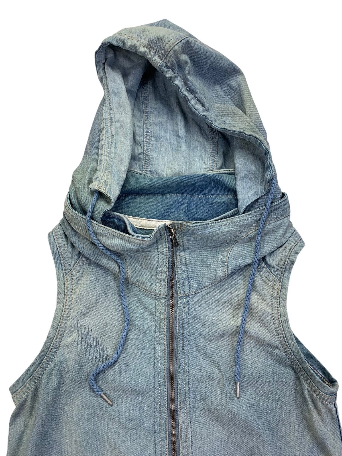 GOA Y2K 2000’s GOA Bono Hooded Vest Denim Size US S / EU 44-46 / 1 - 3 Thumbnail