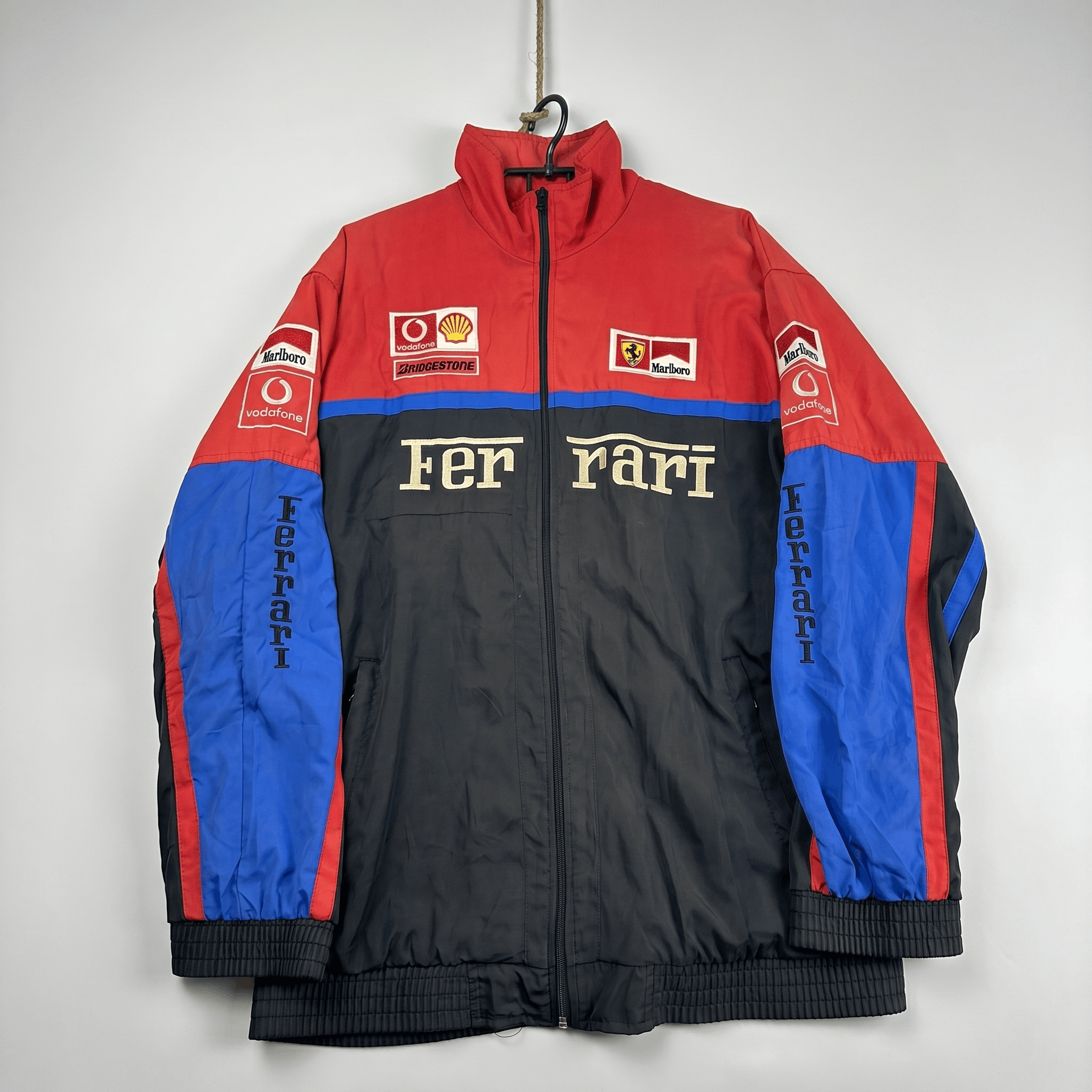 Vintage RARE 90s Ferrari F1 Bomber Jacket Racing Streetwear Size M / US 6-8 / IT 42-44 - 1 Thumbnail