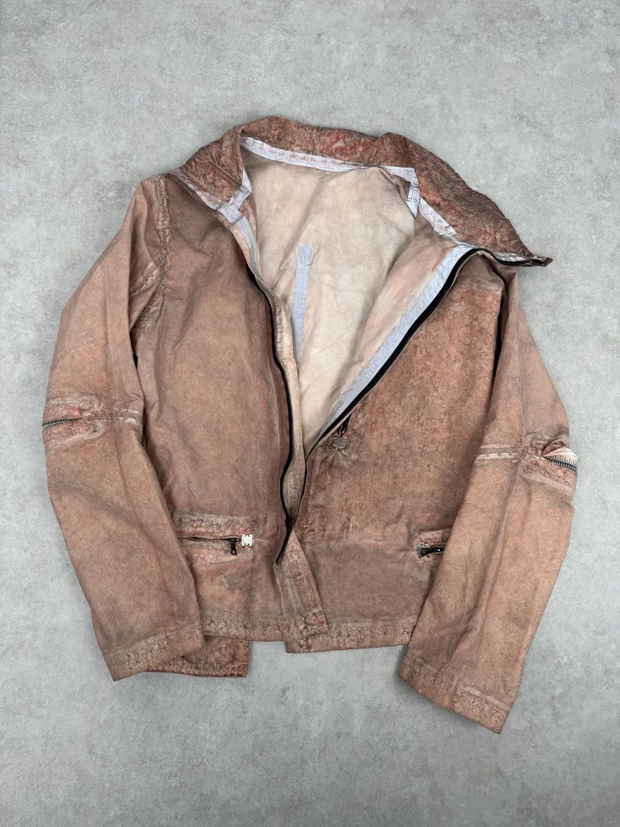 Isaac Sellam Experience Isaac Sellam Avant-Garde Rouille Asymmetrical Leather Jacket Size US L / EU 52-54 / 3 - 10 Thumbnail