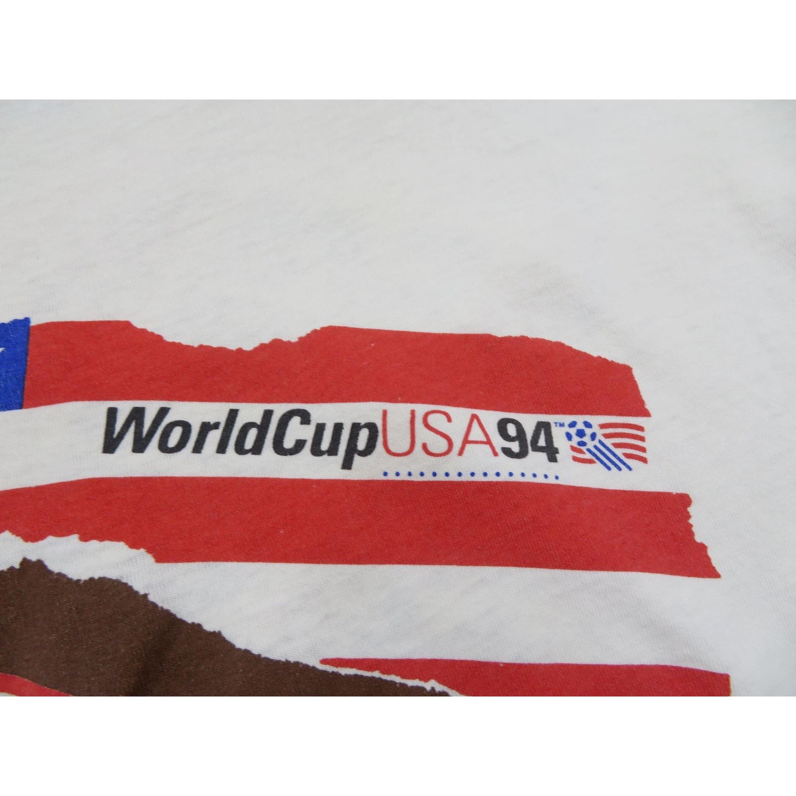 Other World Cup Soccer 1994 T-Shirt Snickers Double Sided White XL Size US XL / EU 56 / 4 - 4 Thumbnail