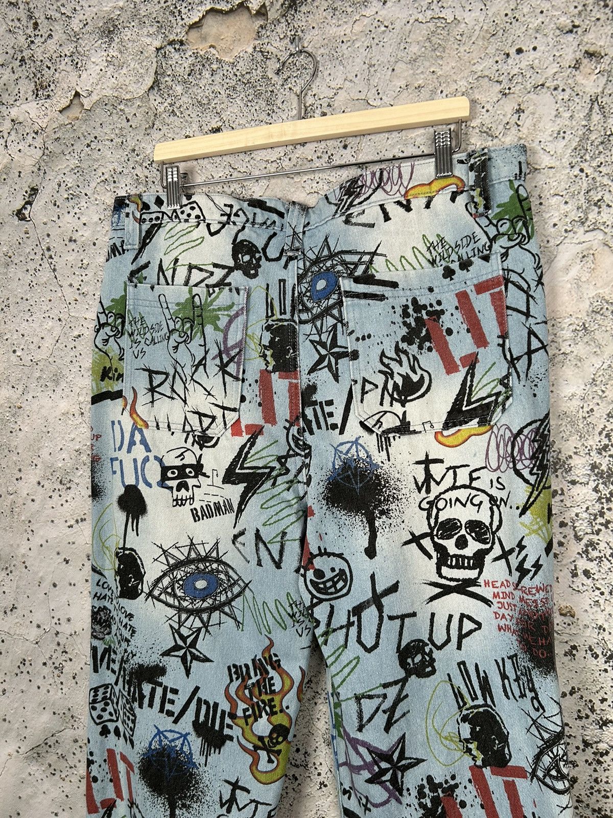 Jaded London Jaded London Skate Fit Denim Pants Sketchbook Hype Y2K 90s Size US 36 / EU 52 - 7 Thumbnail