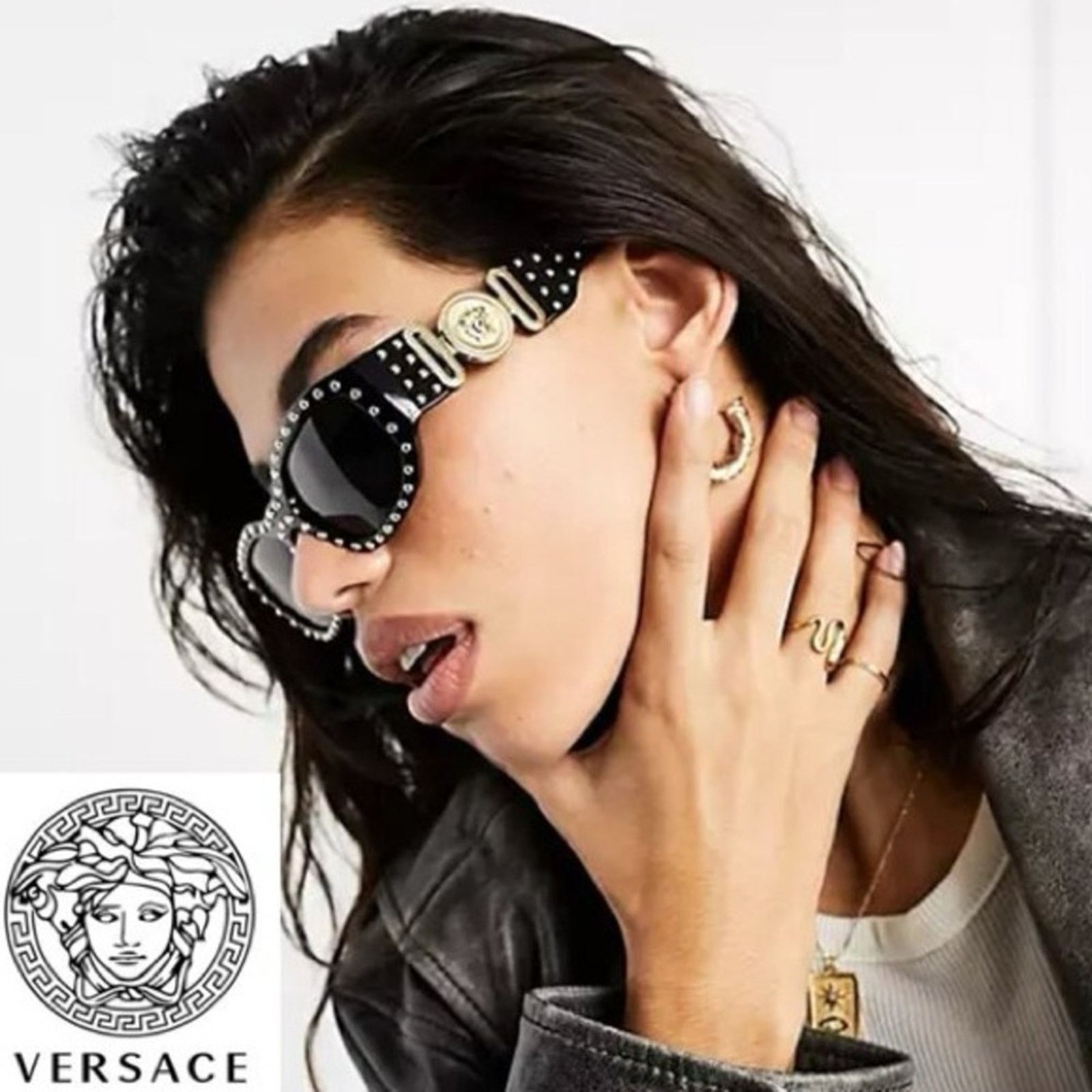 Versace New! VERSACE Sunglasses VE4361 536087, Authentic Size ONE SIZE - 6 Thumbnail