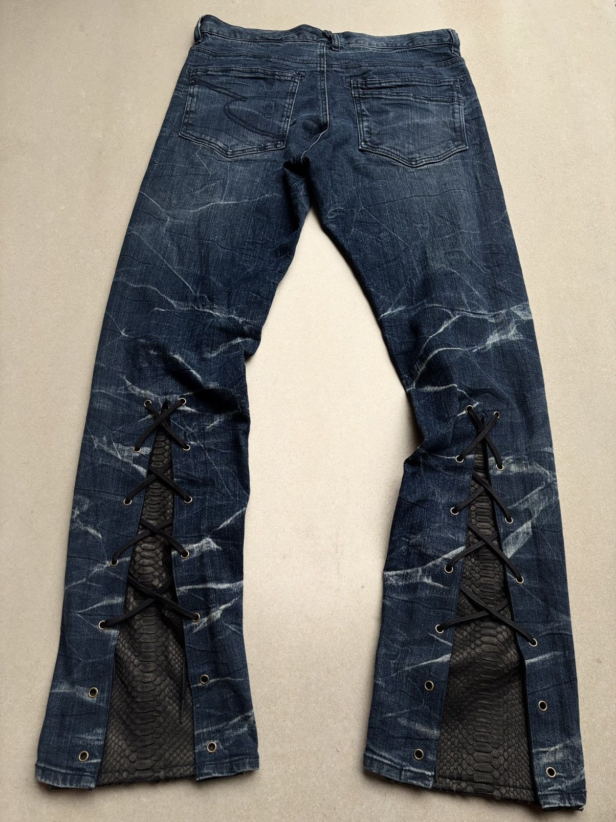 semanticdesign SEMANTIC DESIGN lace-up jeans Size US 31 - 2 Thumbnail